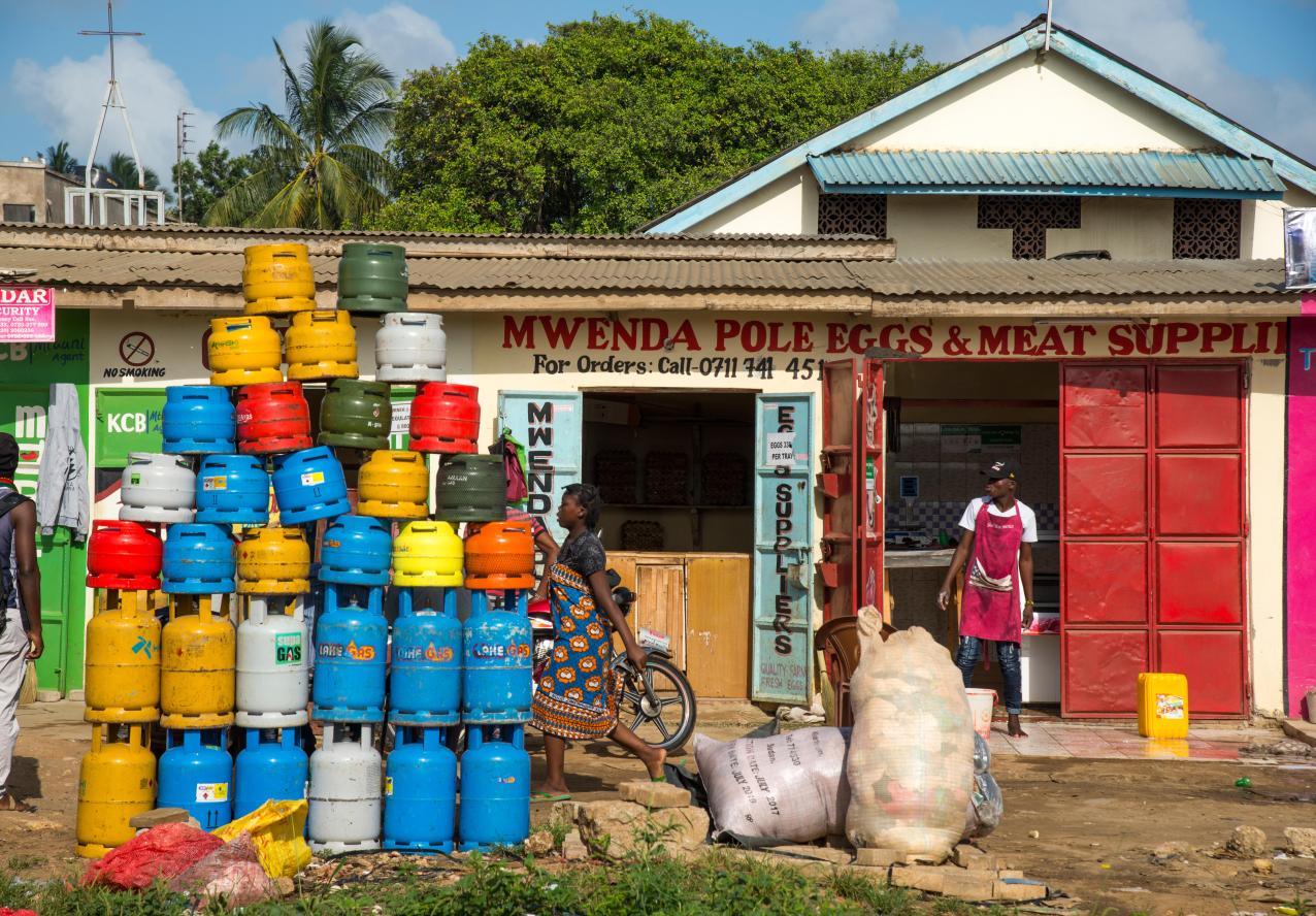 Gas bottles East Africa