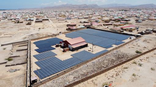 Solar hybrid power plant in in somalia, africa