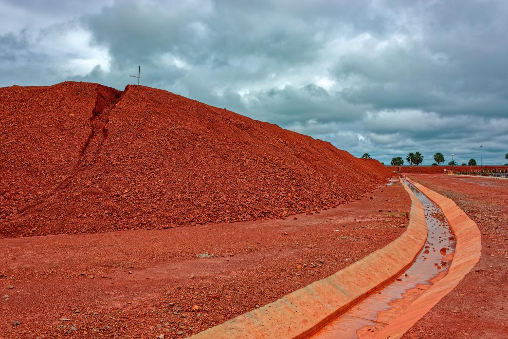 Bauxite mining in Guinea